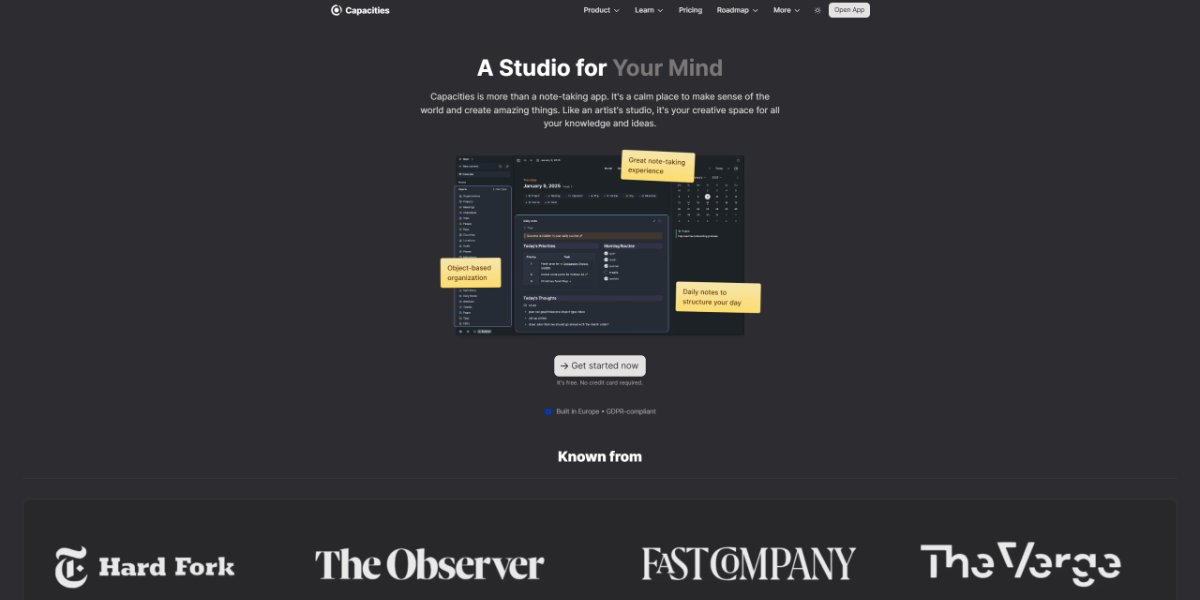 The Capacities Website